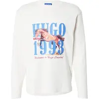 HUGO Camisa 'Nevalon' azul claro / castanho / conhaque / branco