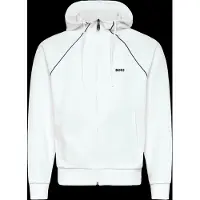BOSS para homem. 50553575 Moletom com zíper Join Saggy branco (L), Casual, Algodão