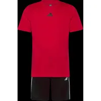 Adidas Conjunto De Manga Curta Train Essentials 3 Stripes Tee