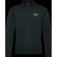 Emporio Armani para homem. 8NPF17_PJVUZ Pólo Core Identity de manga comprida em algodão elástico azul-marinho (S), Casual