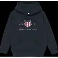 Gant unisex para criança. 806784 Casaco com capuz Archive Shield Kids azul-marinho (2años= 92cm), Casual, Algodão, Manga comprida, moda infa