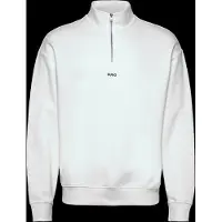 HUGO Sweatshirt 'Durty244' preto / branco