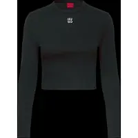 HUGO Camisa 'Dafilomena_3' preto / branco