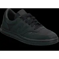 New Balance unisex. U500DV1_LI Sapatilhas de pele T500D preto (36), Plano, Nubuck, Cordão, Casual