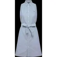 Ralph Lauren para mulher. 211968897002 Vestido de tecido azul (36), Casual, Algodão, Sem mangas / correias