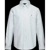 Ralph Lauren para menino. 322677177001 Camisa Oxford às riscas (4años= 109/116cm), Azul, Casual, Algodão, moda infantil