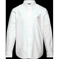 Ralph Lauren para menino. 322677133001 Camisa Oxford branca icónica (2años= 94/100cm), Branco, Algodão, Clássico, Manga comprida, moda