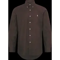 Ralph Lauren para homem. 710929349505 Camisa de popelina elástica Custom Fit castanha (XS), Marrom, Casual, Algodão, Manga comprida