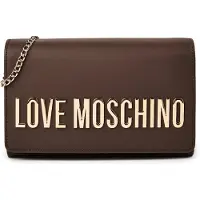 Moschino Mala de ombro castanho / ouro