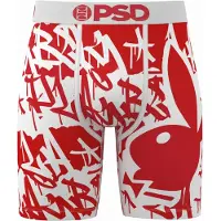 PSD Boxers 'Playboy' vermelho / branco