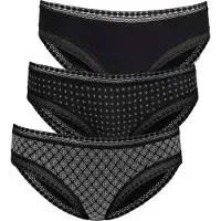 LASCANA Cueca preto / branco