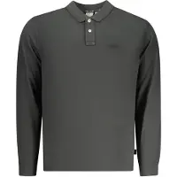 Pepe Jeans para homem. PM542213 Pólo piqué de manga comprida slim fit preto (L), Casual, Algodão, Sustentável