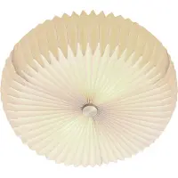 Nordlux Candeeiro de teto Belloy 40, abajur em papel plissado, branco