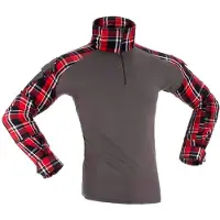 Invadergear Camiseta De Manga Comprida Flannel Combat
