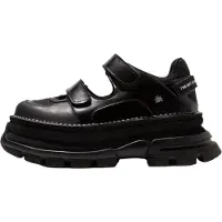 Art para mulher. 116441010003_001 Core 2 sapatos de couro preto (38), 1 a 3cm, Velcro, Casual