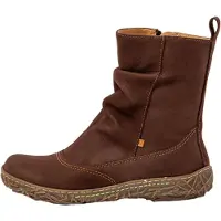 El naturalista para mulher. 2N722312E505_012 Botins de couro castanho agradável (36), Marrom, Plano, Zíper, Casual
