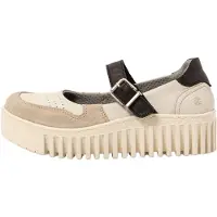 Art para mulher. 1151511VI003_0MU Sapatos de couro 1515 Brighton bege, preto (36), 3 a 5cm, Fivela, Casual