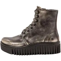 Art para mulher. 1151713EH003_001 Botins em pele 1517 Brighton cinzento (40), Couro, 3 a 5cm, Zíper, Casual, Cinza