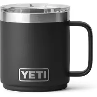 Yeti Rambler Stackable Mug 2.0 10oz Mag Slider Lid, Black, copo térmico empilhável com tampa, 295 ml