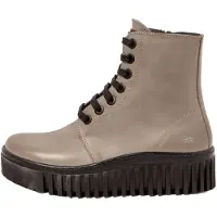 Art para mulher. 1151712EW003_039 Botins em pele 1517 Brighton cinzento (38), Couro, 1 a 3cm, Zíper, Casual, Cinza