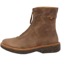 El naturalista para mulher. 255813LY0005_020 Botins em pele N5581 bege (38), Couro, Plano, Zíper, Casual