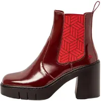 Art para mulher. 119831167003_008 Botins de Pele 1983 Berna bordô (39), Couro, Vermelho, 8 a 10cm, Nenhum, Casual, Sapatos de Festa