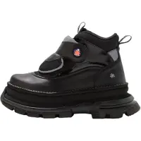 Art para mulher. 116431010003_001 Core 2 1643 botas de couro preto para tornozelo -Altura da plataforma: 6,5 cm (37), 5 a 8cm, Cordão, Velcr