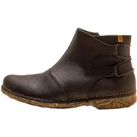 El naturalista para mulher. 2N9171010005_001 Botas de couro para tornozelo N917 Angkor preto (36), 1 a 3cm, Zíper, Casual, Cinza