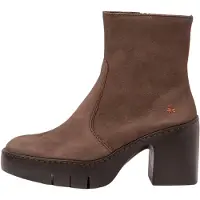 Art para mulher. 116561212003_012 Botins em pele 1656 castanho (36), Couro, Marrom, 3 a 5cm, Zíper, Casual