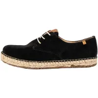 El naturalista unisex. 2N6781101005_001 Sapatos de couro N678 Camurça de seda preto Campos (45), Plano, 1 a 3cm, Cordão, Casual
