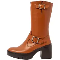 Art para mulher. 1165711CB003_023 Botas de couro 1657 castanho (42), Marrom, 3 a 5cm, Zíper, Casual