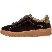 El naturalista unisex. 258481101005_001 Sapatilhas em pele N5848 preto (38), Couro, Plano, Cordão, Casual