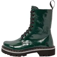 Art para mulher. 1116711WS003_0G3 Botins em pele 1167 verde (38), Couro, Plano, Cordão, Zíper, Casual