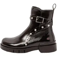 Art para mulher. 11837S101003_001 1837S Oxford Leather Ankle Boots preto (40), Couro, Plano, 1 a 3cm, Zíper, Casual