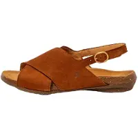 El naturalista para mulher. 255581123005_023 Sandálias de couro N5558 Wakataua castanho (42), Marrom, Plano, Fivela, Casual