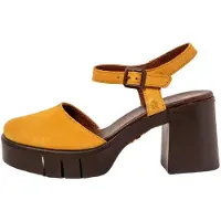Art para mulher. 1199112F5003_024 Sandálias de couro 1991 Eivissa amarelo (42), 8 a 10cm, Fivela, Casual