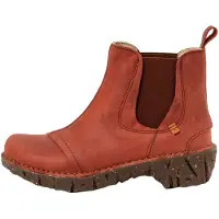 El naturalista para mulher. 2N1583HA0005_008 Botins em pele N158 Arizona vermelho (37), Couro, 1 a 3cm, Nenhum, Casual