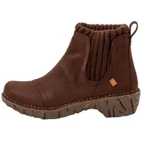 El naturalista para mulher. 2NE234120005_012 Botins de couro castanho agradável (42), Marrom, 1 a 3cm, Nenhum, Casual