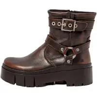 Art para mulher. 1176712EG003_012 Botins em pele 1767 Leeds castanho (42), Couro, Marrom, 3 a 5cm, Zíper, Casual