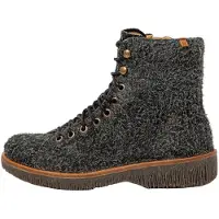 El naturalista para mulher. 25572PET0005_001 Botins em pele N5572P Volcano preto (38), Couro, Plano, Zíper, Casual