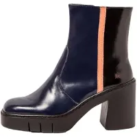 Art para mulher. 1197413EM003_0MU Botins em pele 1974 Berna navy (41), Couro, 5 a 8cm, Zíper, Casual, Marinho