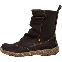 El naturalista para mulher. 2N722301E505_001 Botins em pele N722 Pleasant black (36), Couro, Preto, Plano, Zíper, Clássico