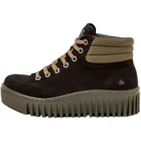 Art para mulher. 1153212Q9003_001 Botins em pele 1532 Brighton preto (41), Plano, Camurça, Cordão, Casual