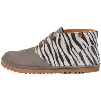 El naturalista para mulher. 25374P1F1005_ESP N5374P Botins Wulf em pele de zebra (41), Couro, Plano, Cordão, Casual, Animal print
