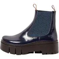 Art para mulher. 1176612ZR003_0B0 Botins em pele 1766 Leeds navy (37), Couro, 3 a 5cm, Nenhum, Casual, Marinho