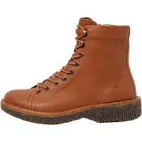 El naturalista para mulher. 255724230005_023 Botins em pele N5572 Volcano castanho claro (39), Couro, Marrom, Plano, Zíper, Casual