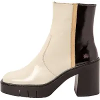 Art para mulher. 1197413ES003_0MU Botas de couro 1974 Berna bege (40), 5 a 8cm, Zíper, Casual