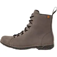 El naturalista para mulher. 2N9091110005_039 Botins em pele cinzenta Pleasant (37), Couro, Plano, Cordão, Casual, Cinza