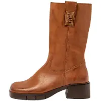 Art para mulher. 112861123003_023 Botas de couro 1286 Warsaw castanho (40), Marrom, 3 a 5cm, Zíper, Casual