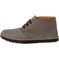 El naturalista unisex. 253741110005_039 Botins em pele N5374 Cinzento agradável (45), Couro, Plano, 1 a 3cm, Cordão, Casual, Cinza